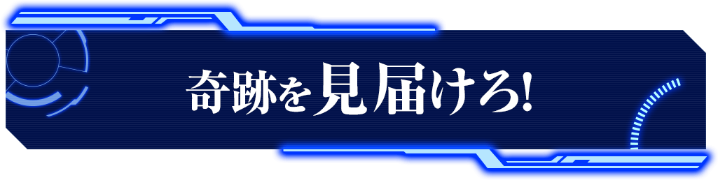 奇跡を見届けろ！