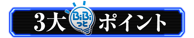 3大BiBiっとポイント